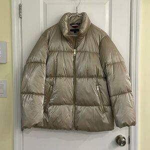 Like new Gold Tommy Hilfiger puffer coat